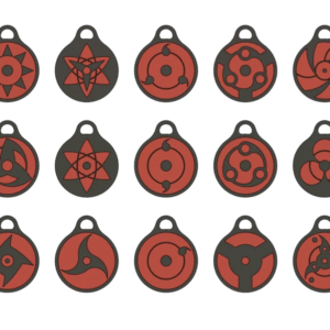 Llavero Símbolos Sharingan – Naruto